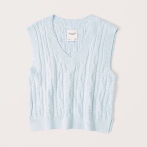 Abercrombie Sweater Vest Light Blue - Size Medium